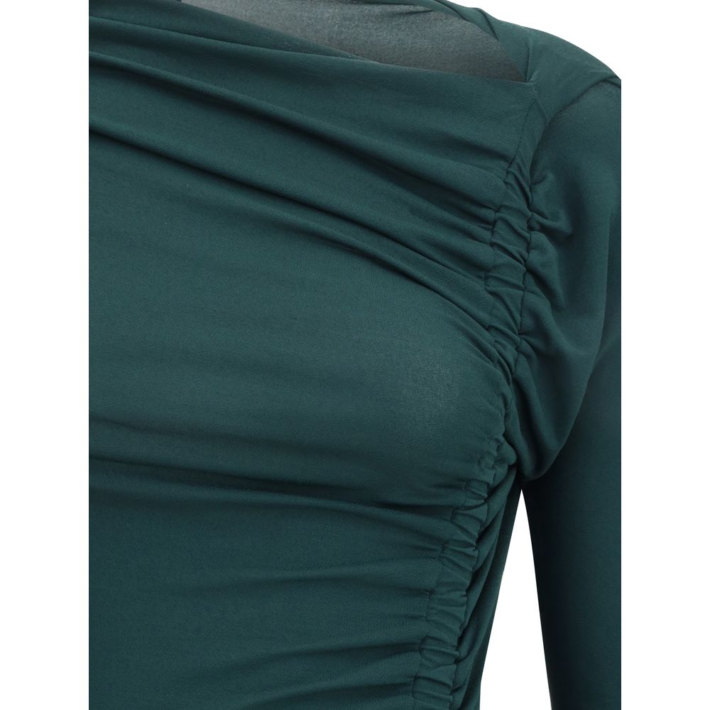 Ferragamo Drapiertes Midikleid