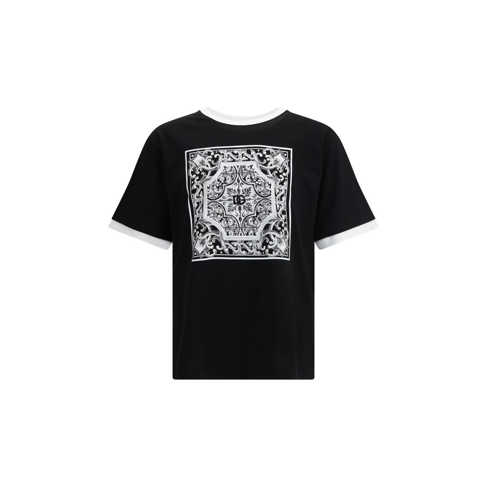 Dolce & Gabbana T-Shirt mit Barockdruck
