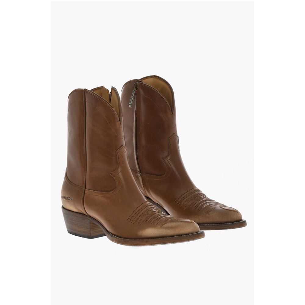Dsquared² Leder VINTAGE Texanische Stiefel
