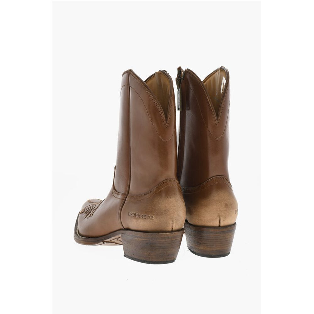 Dsquared² Leder VINTAGE Texanische Stiefel