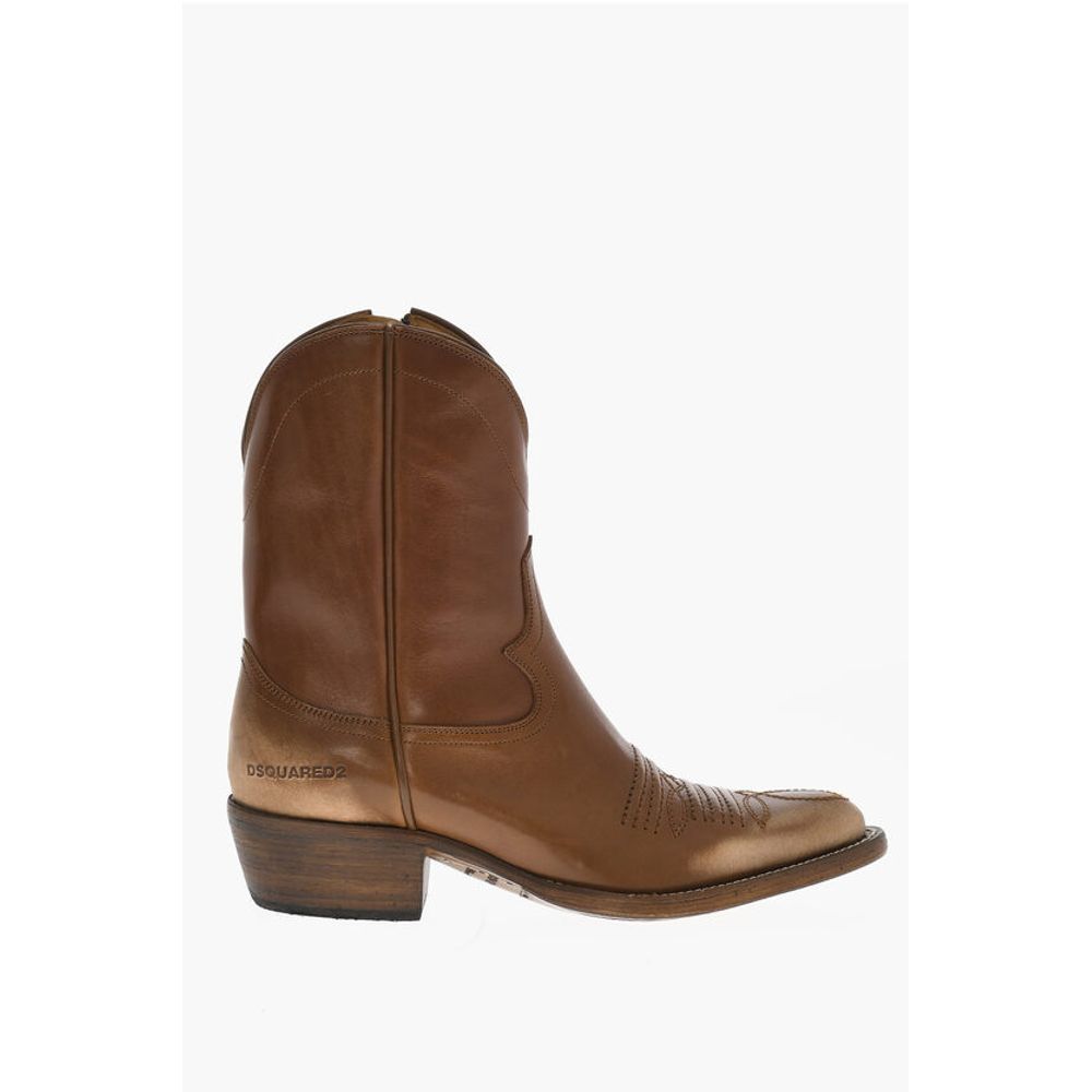 Dsquared² Leder VINTAGE Texanische Stiefel