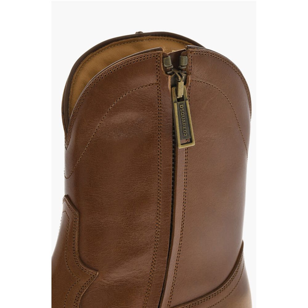 Dsquared² Leder VINTAGE Texanische Stiefel