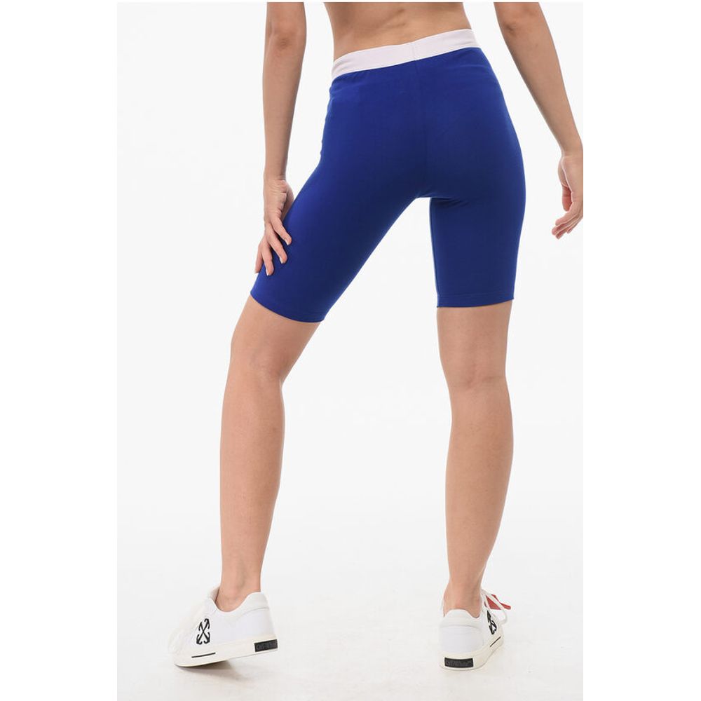 Dsquared² Baumwoll-Stretch-Radler-Shorts mit Logo-Band