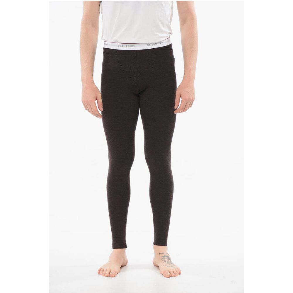 Dsquared² UNDERWEAR Gerippte Pyjamahose mit Logoband