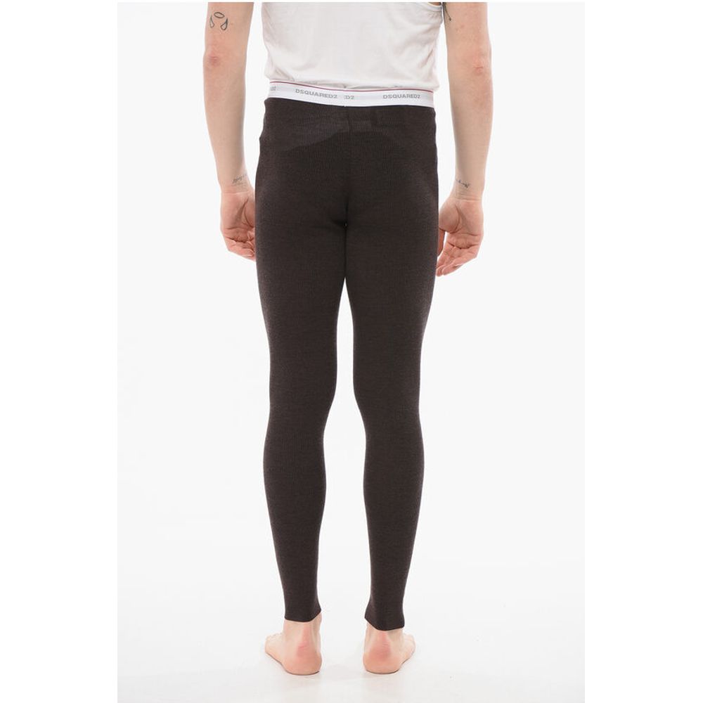 Dsquared² UNDERWEAR Gerippte Pyjamahose mit Logoband