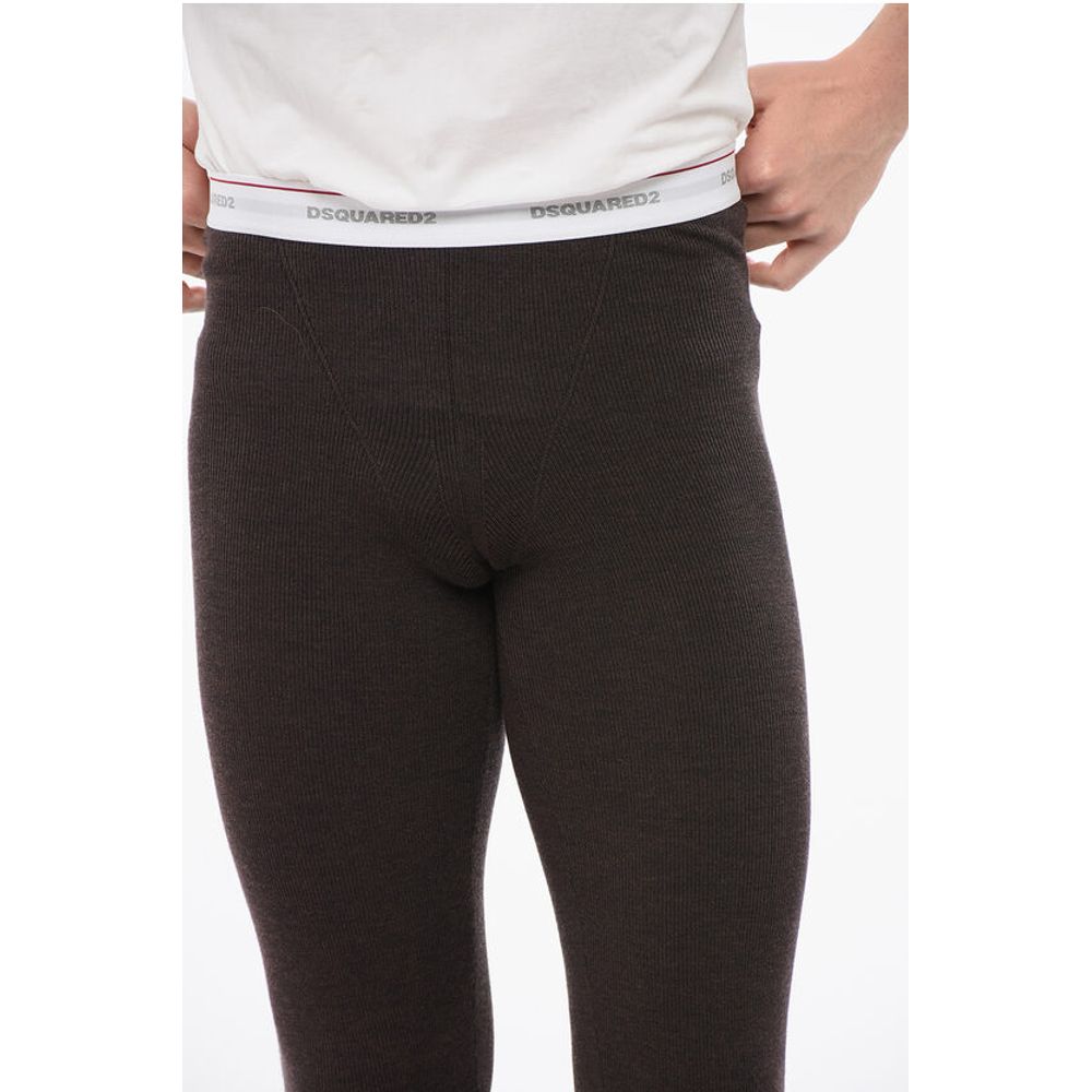 Dsquared² UNDERWEAR Gerippte Pyjamahose mit Logoband