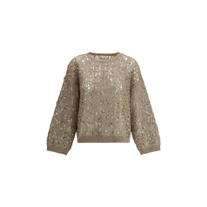 Brunello Cucinelli Pailletten-Pullover