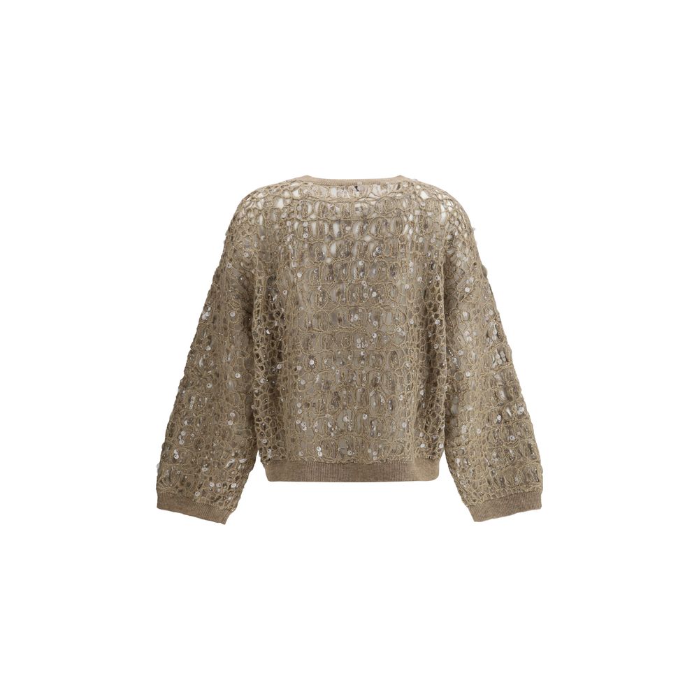Brunello Cucinelli Pailletten-Pullover