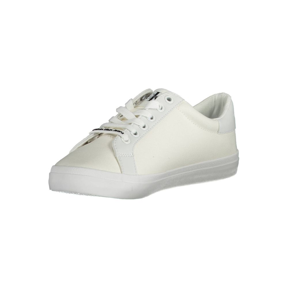 Calvin Klein Sneaker aus weißer Baumwolle