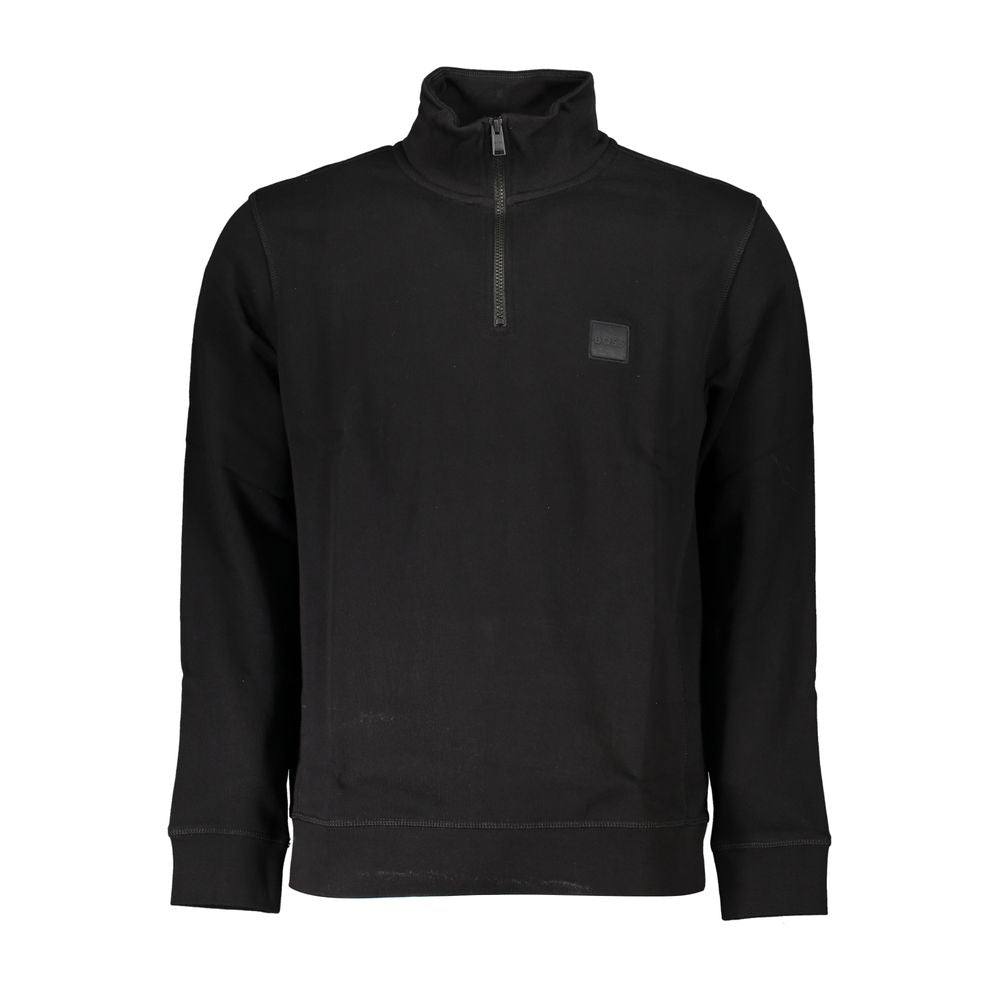 Hugo Boss Schwarzer Baumwollpullover