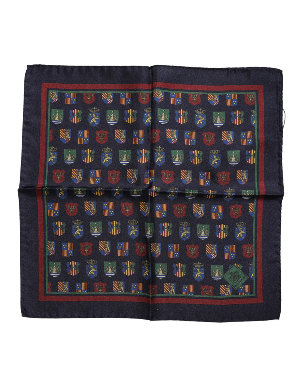 Dolce & Gabbana Multicolor Medaillen Quadratischer Foulardschal