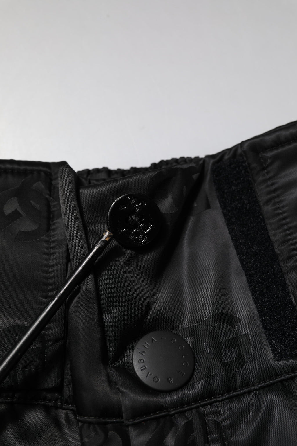 Dolce & Gabbana Schwarze Nylon DG Logo Straight Pants