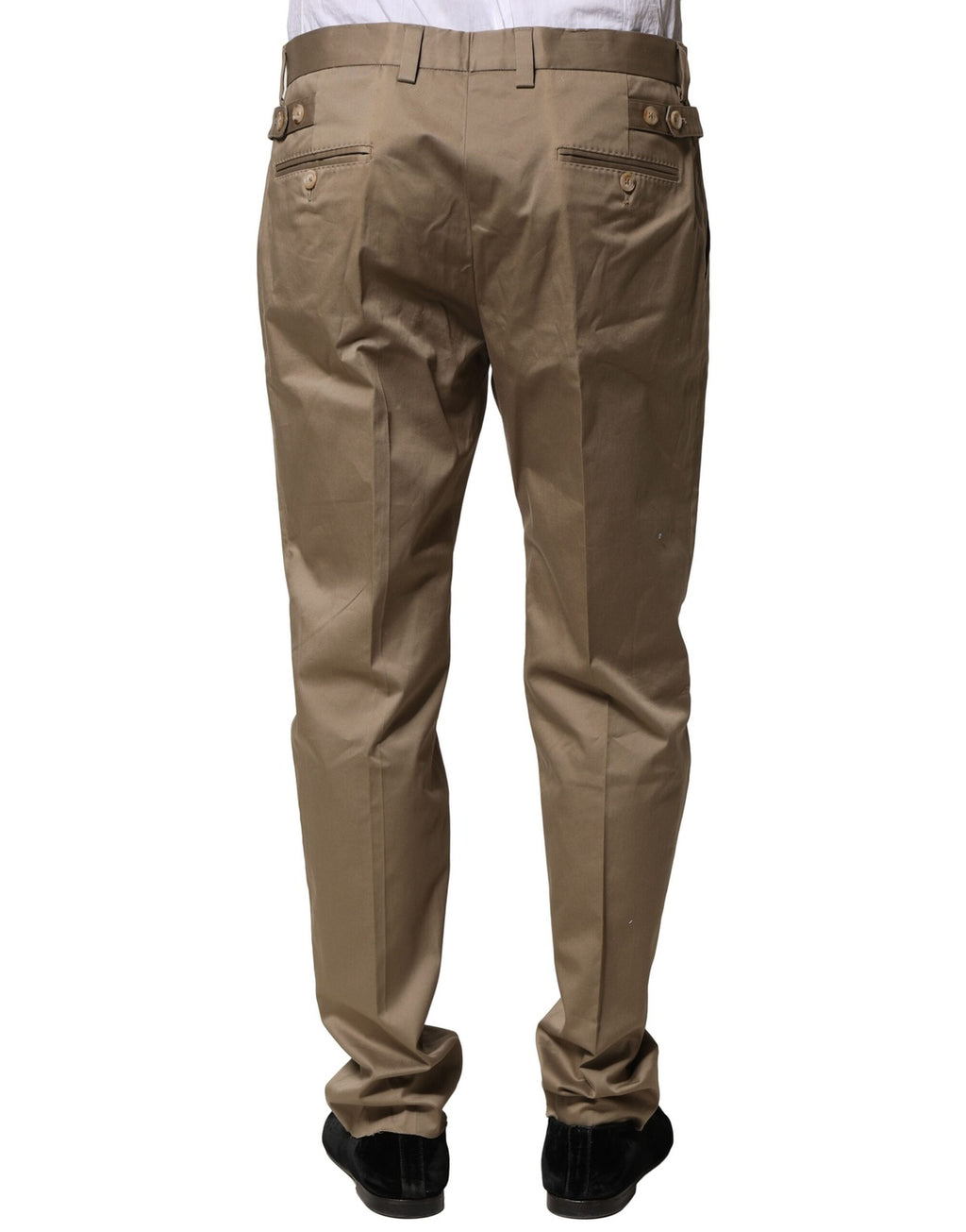 Dolce & Gabbana Braun Baumwolle Konisch Herren Formal Hose