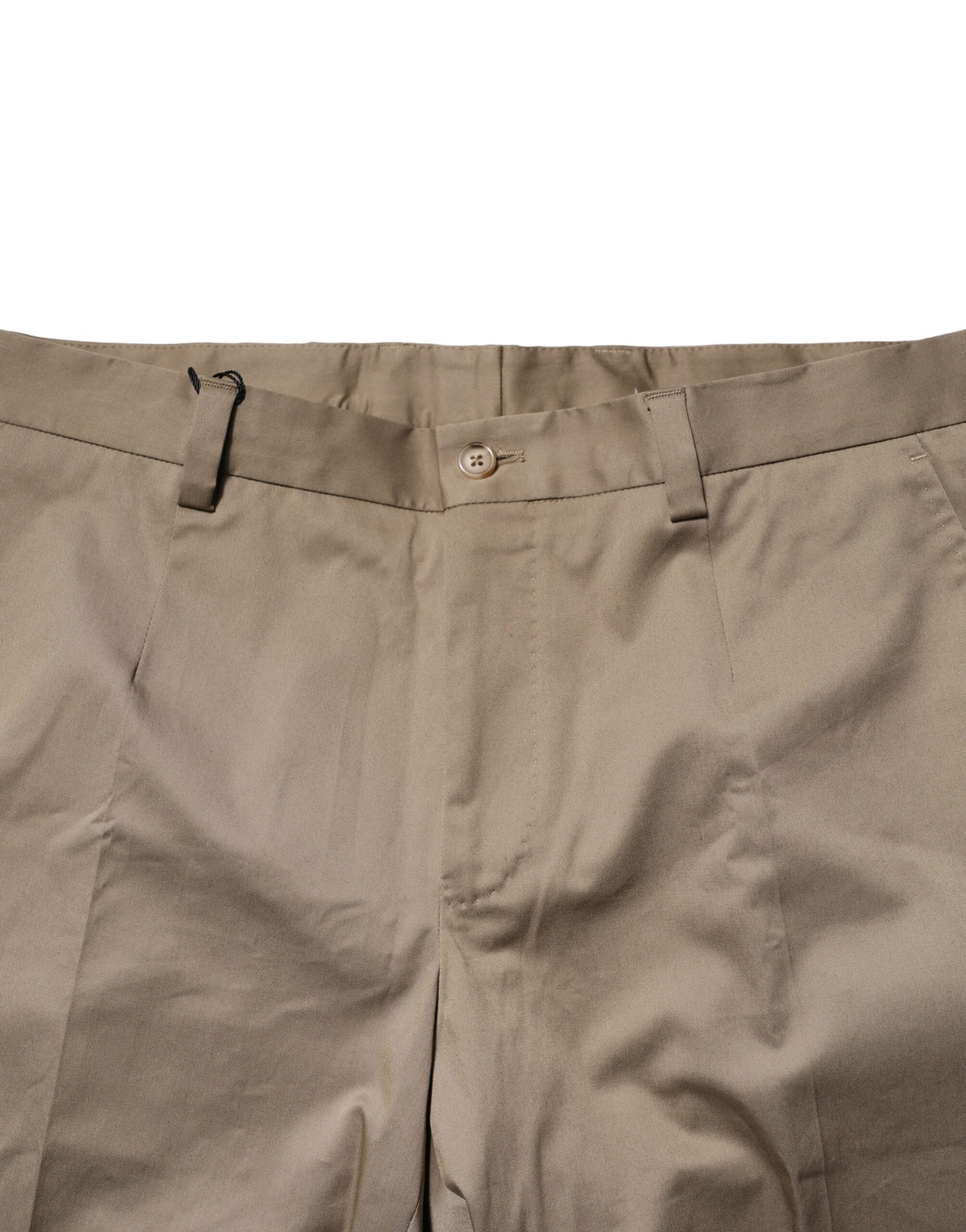 Dolce & Gabbana Braun Baumwolle Konisch Herren Formal Hose