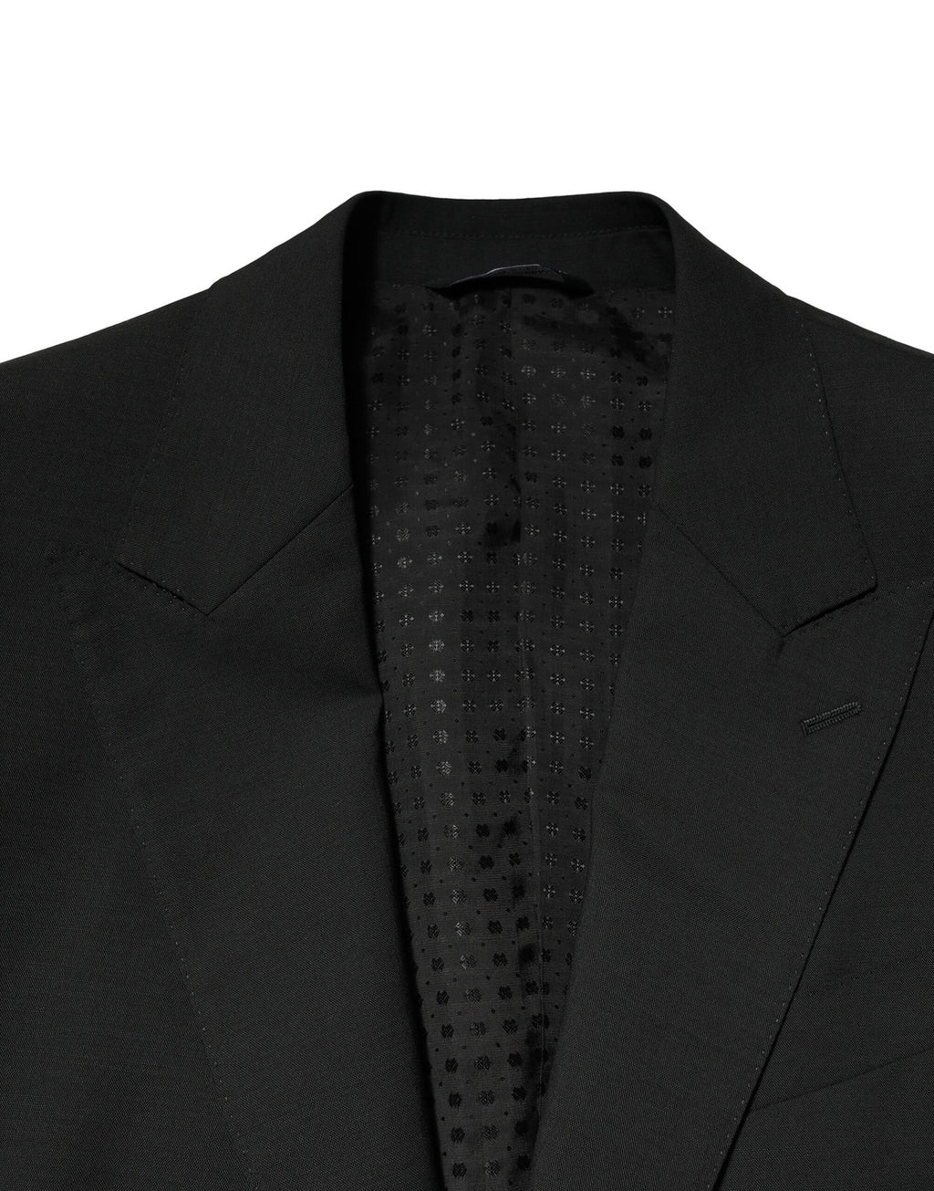 Dolce & Gabbana Schwarzer einreihiger Anzug aus Wolle (2 Teile)