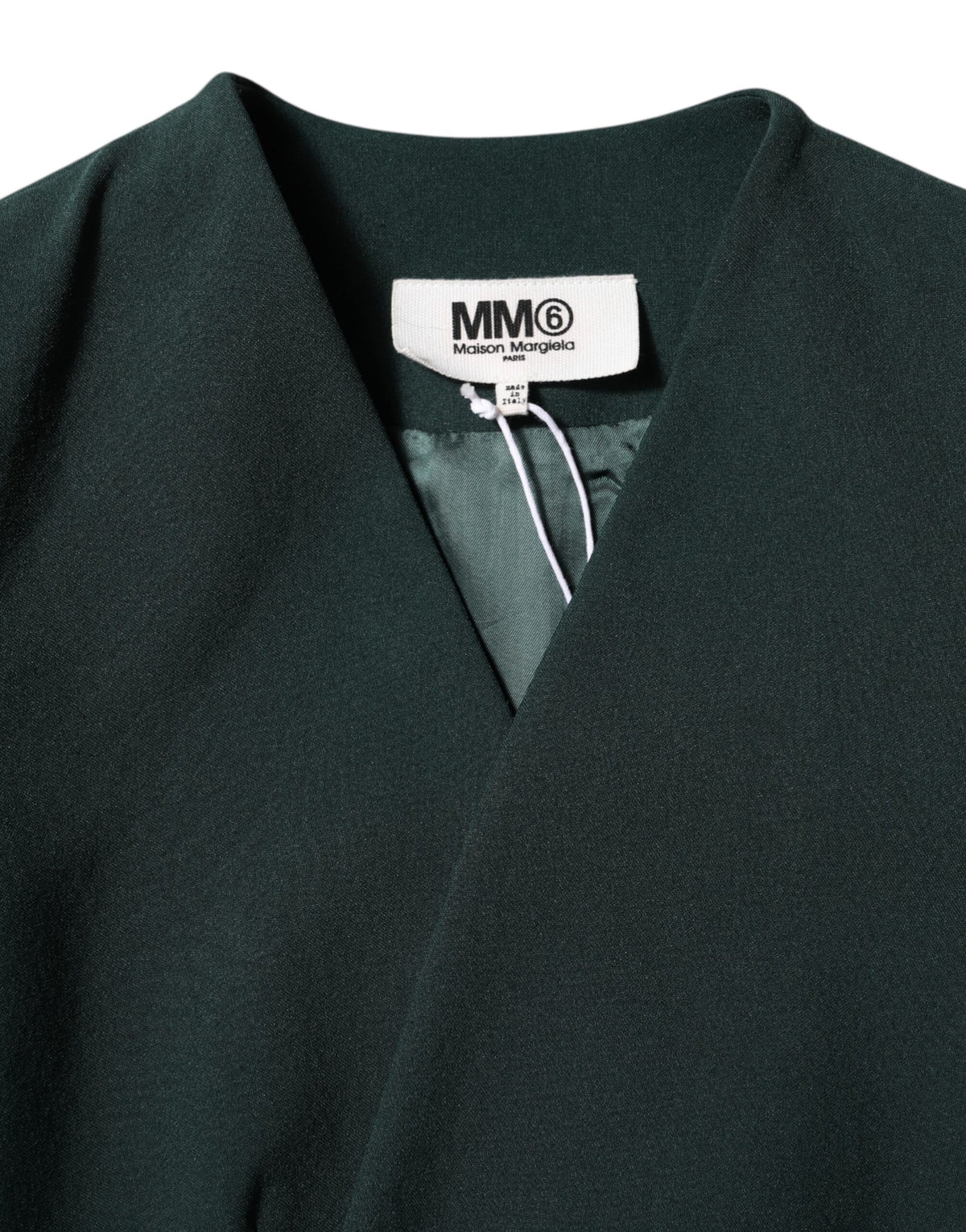 Maison Margiela Grüner einreihiger Mantel Jacke mit einem Knopf