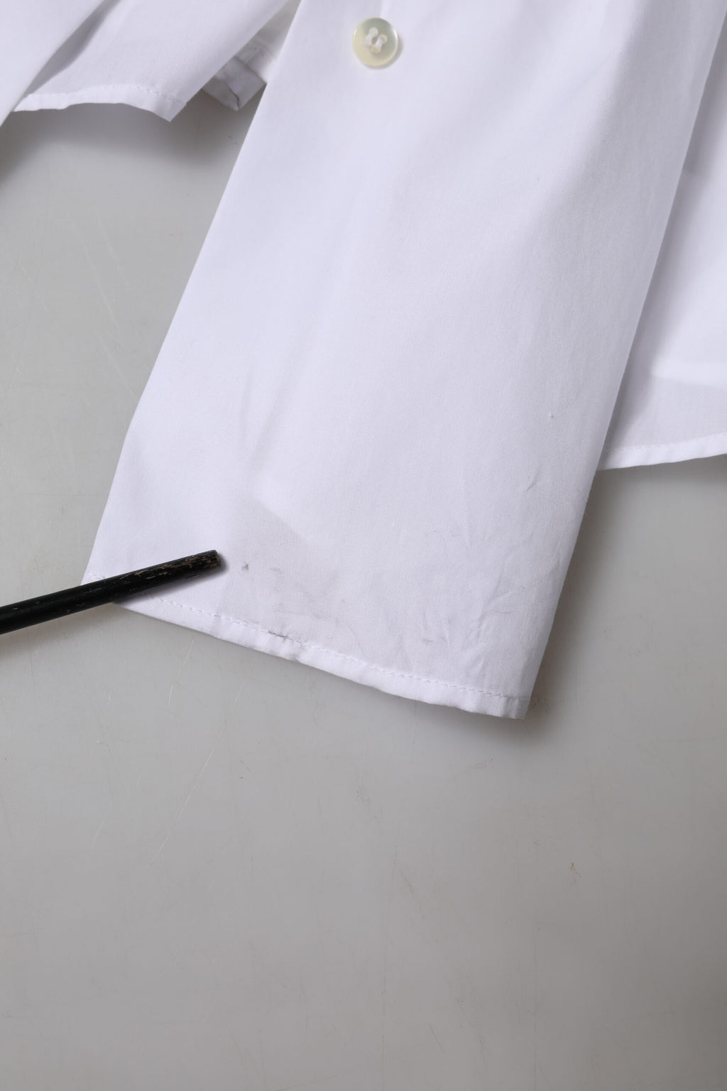 Dolce & Gabbana Weißes Baumwollkragen-Top mit kurzen Ärmeln