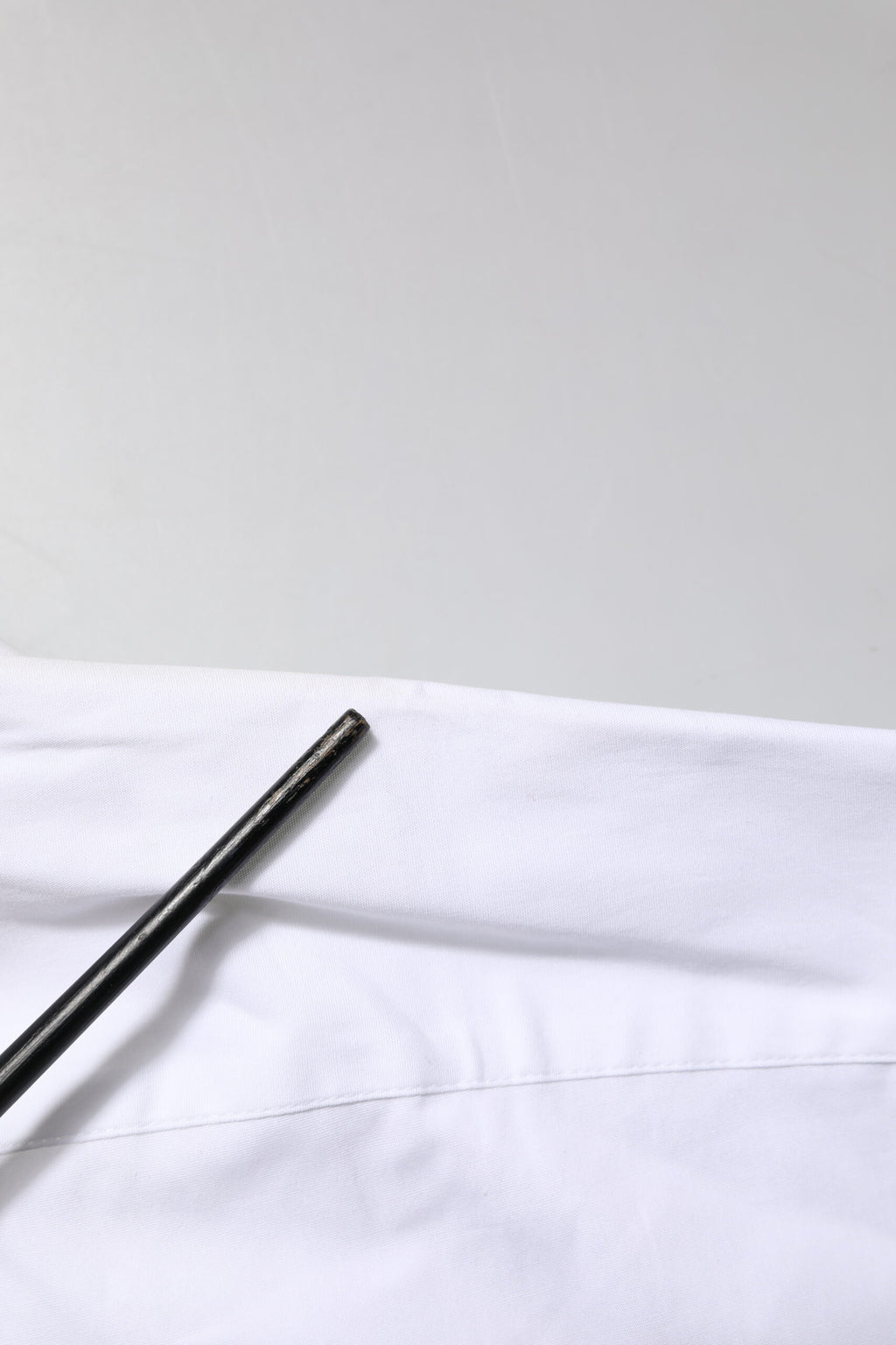 Dolce & Gabbana Weißes GOLD Baumwollkragenhemd Top