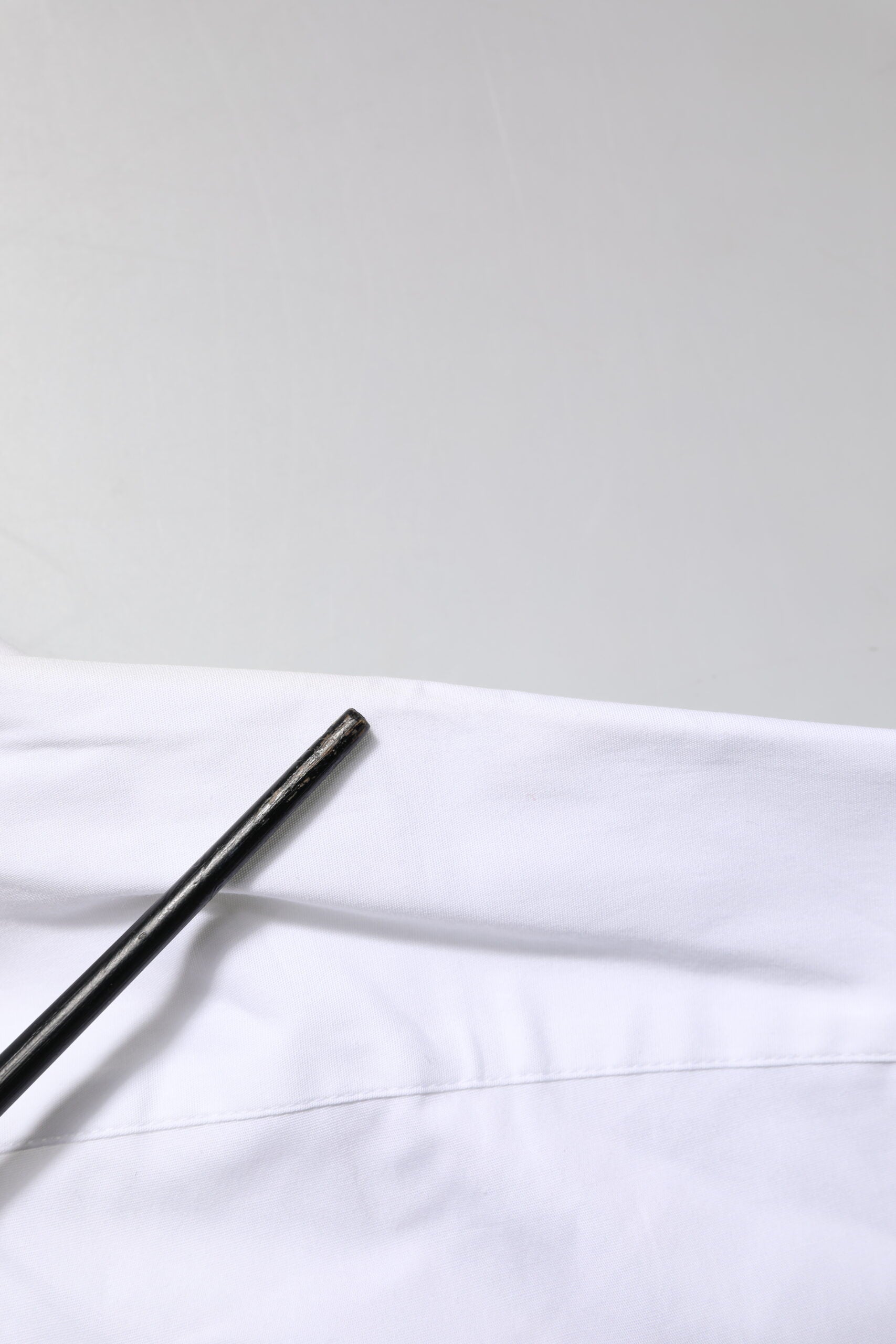 Dolce & Gabbana Weißes GOLD Baumwollkragenhemd Top