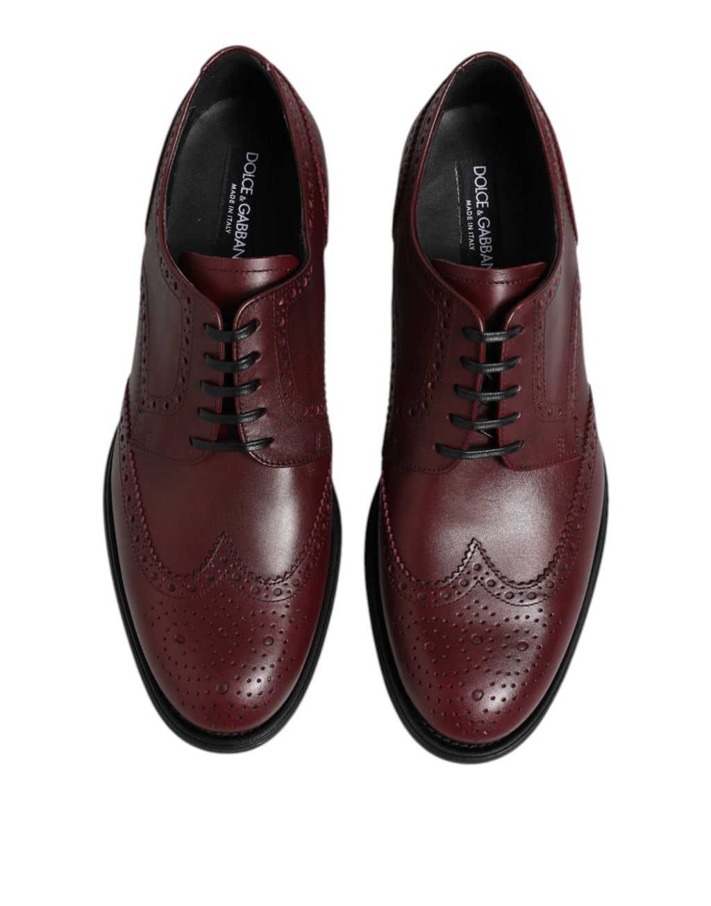 Dolce & Gabbana Bruine Leren Veterschoenen