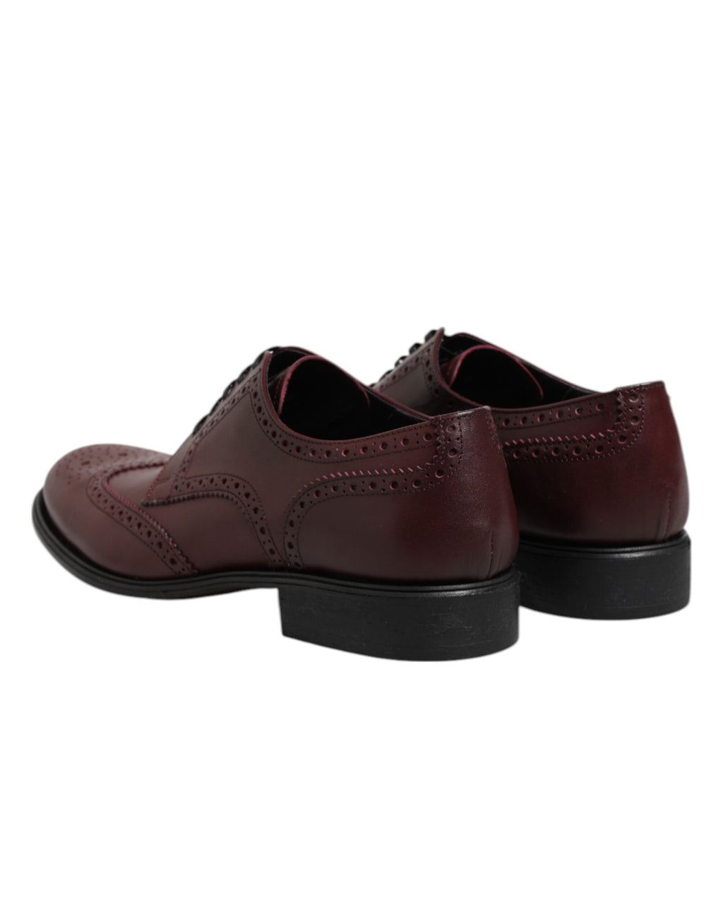 Dolce & Gabbana Bruine Leren Veterschoenen