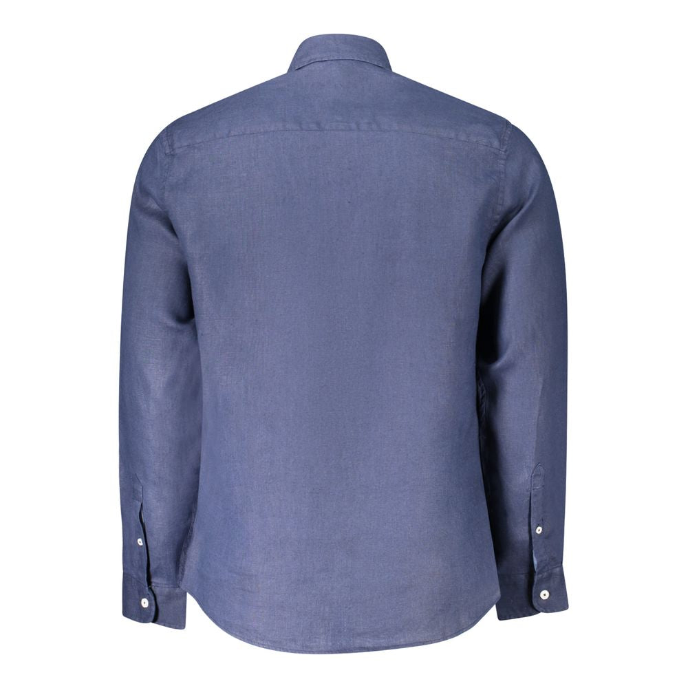 North Sails Blaues Leinenhemd
