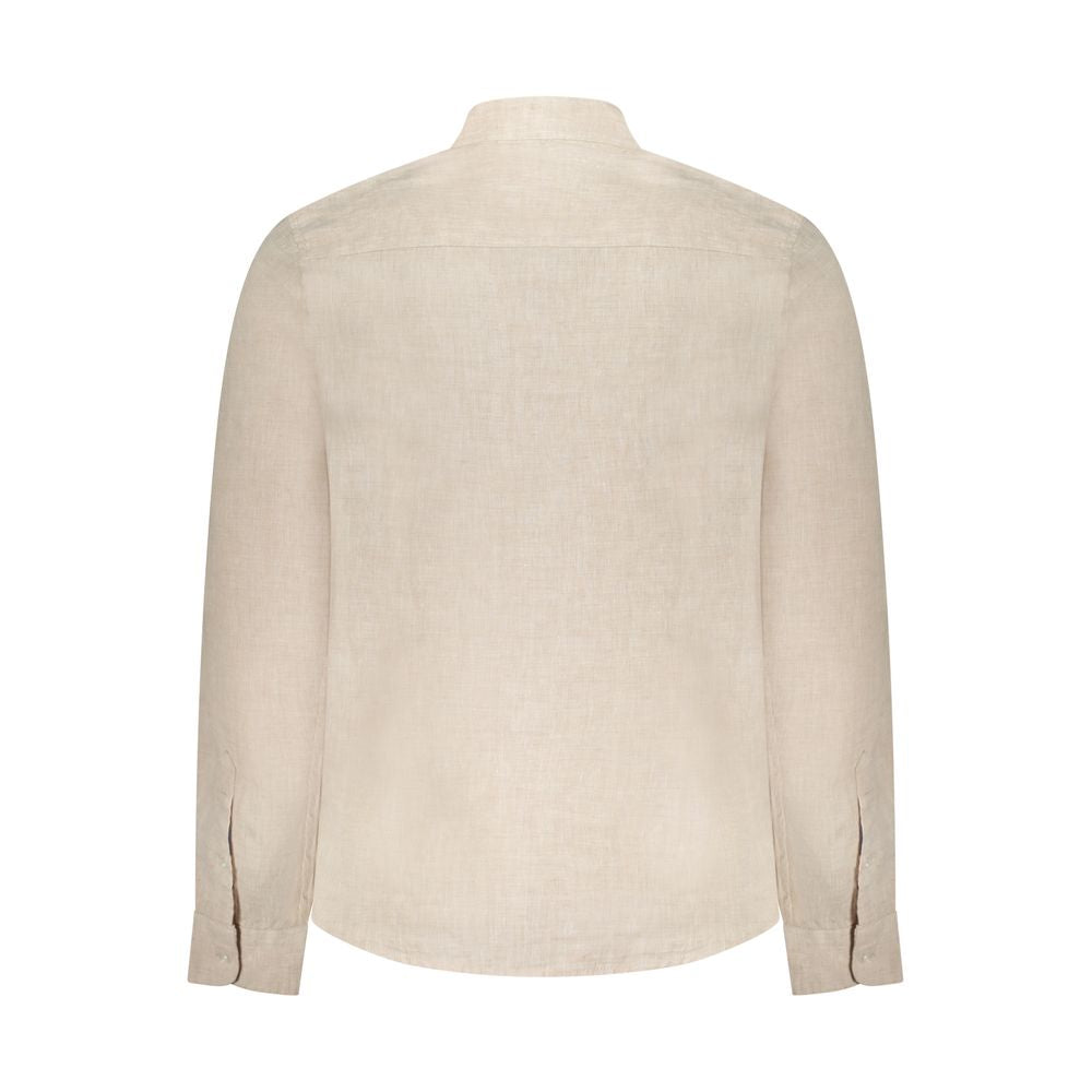 North Sails Beigefarbenes Leinenhemd