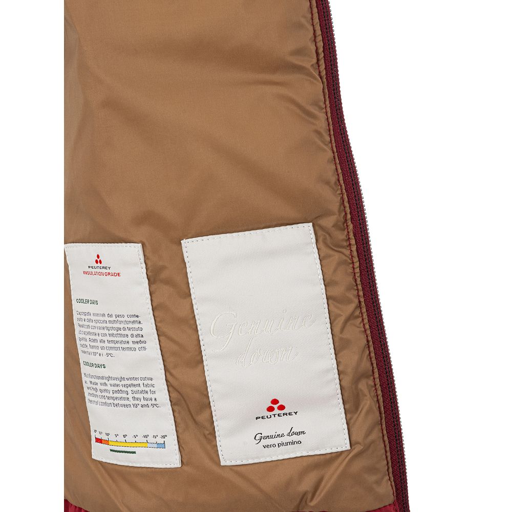 Peuterey Vollständig gefütterte Polyester-Jacke in Bordeaux