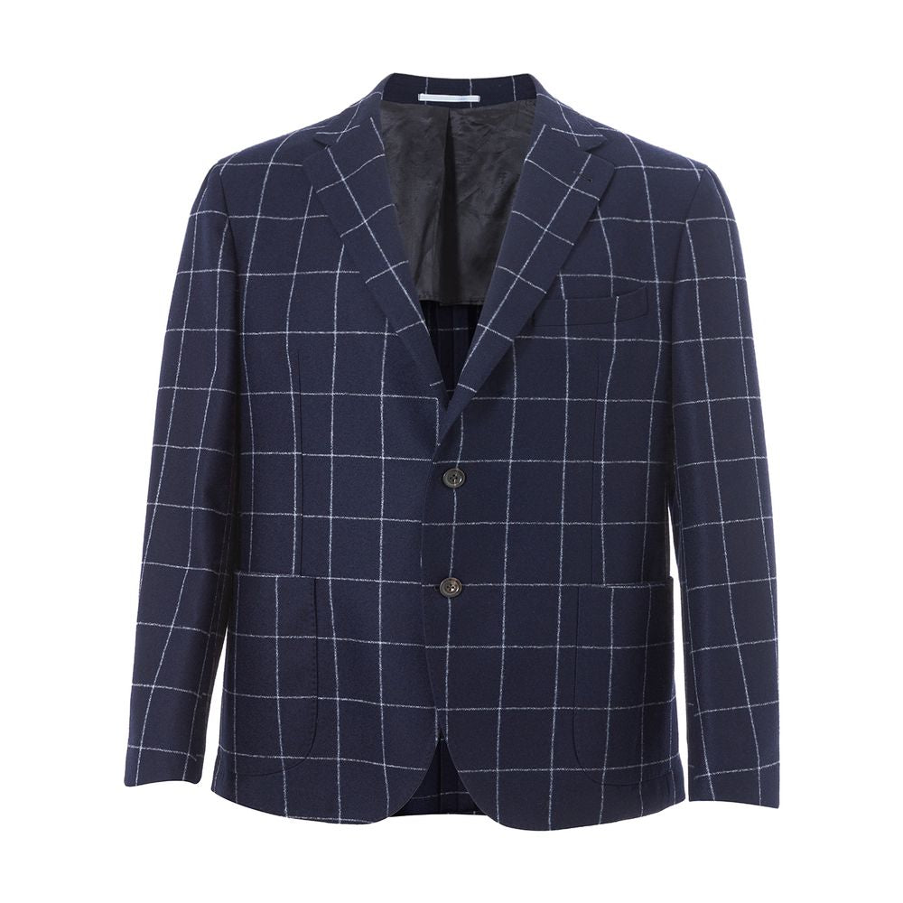 Malo Blauer Wollblazer