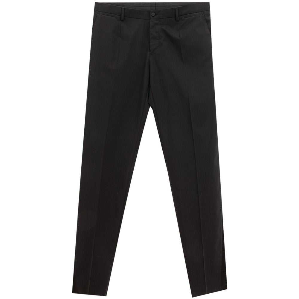 Dolce & Gabbana Schwarze Wollhose