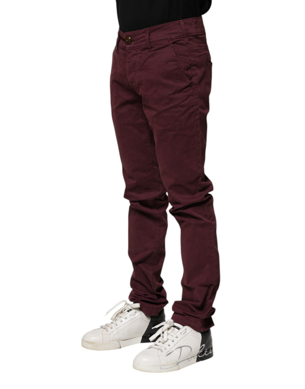 CYCLE Maroon Cotton Stretch Skinny Fit Herren Denim Jeans
