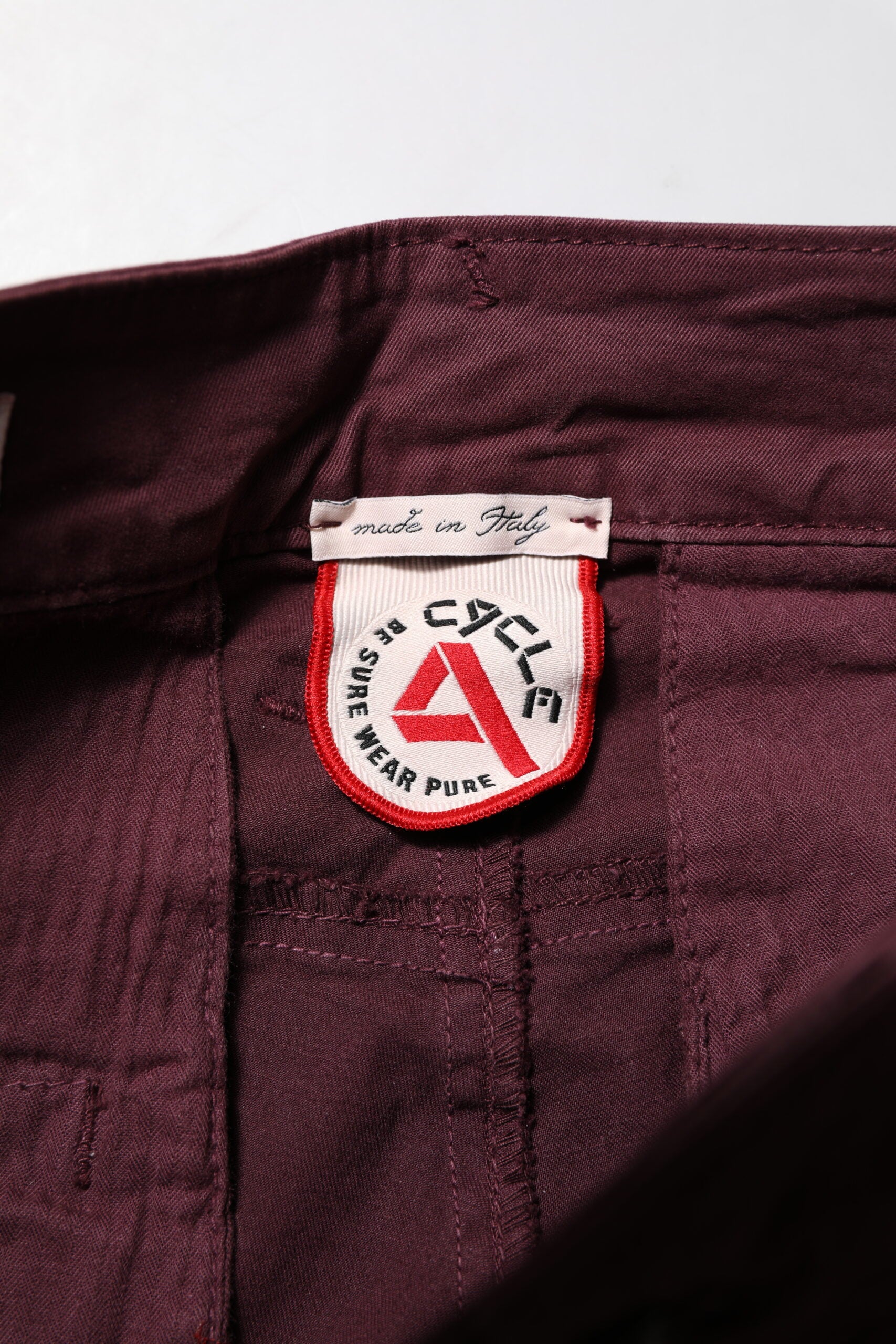 CYCLE Maroon Cotton Stretch Skinny Fit Herren Denim Jeans