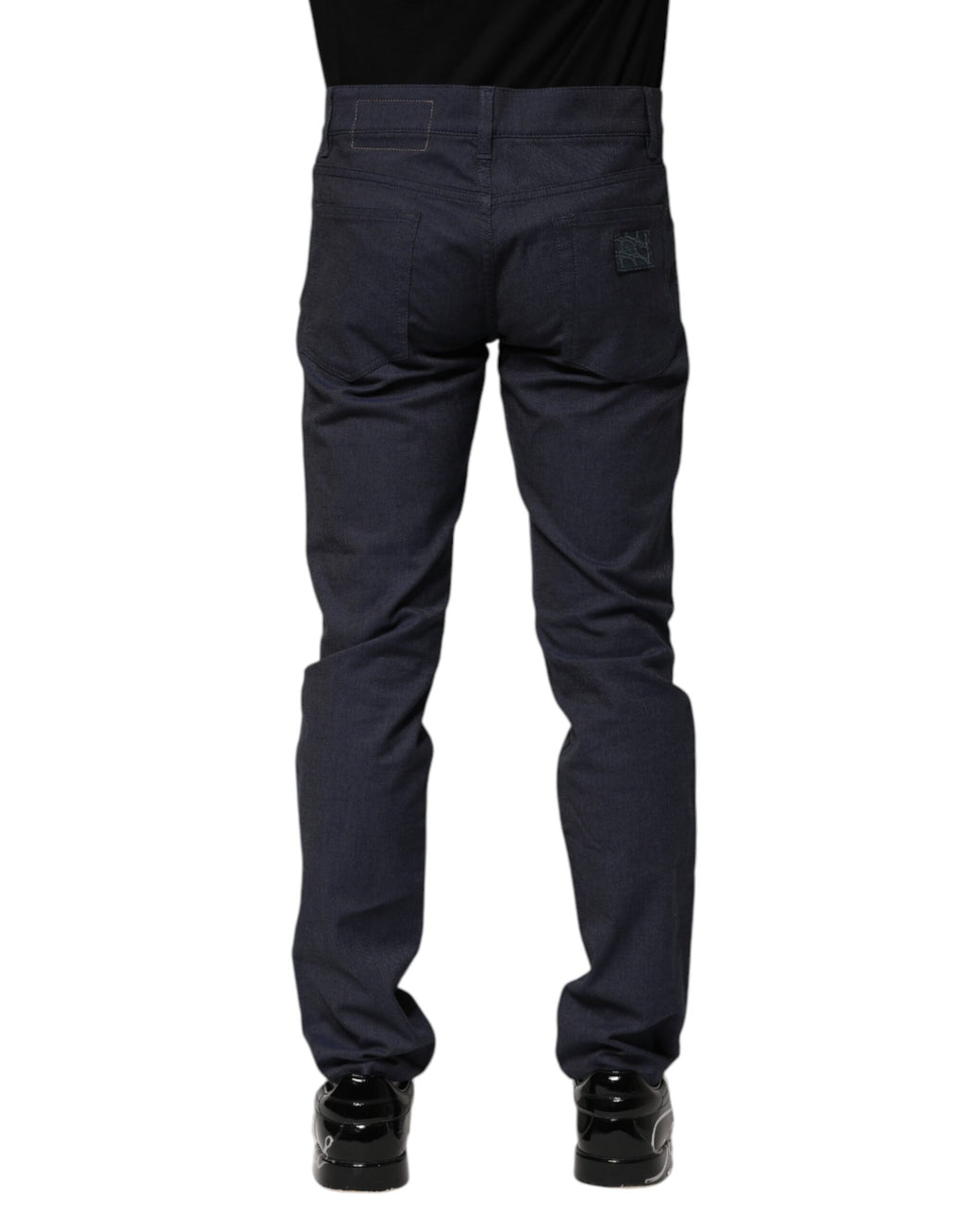 Dolce & Gabbana Dunkelblaue Skinny Denim Jeans aus Baumwolle