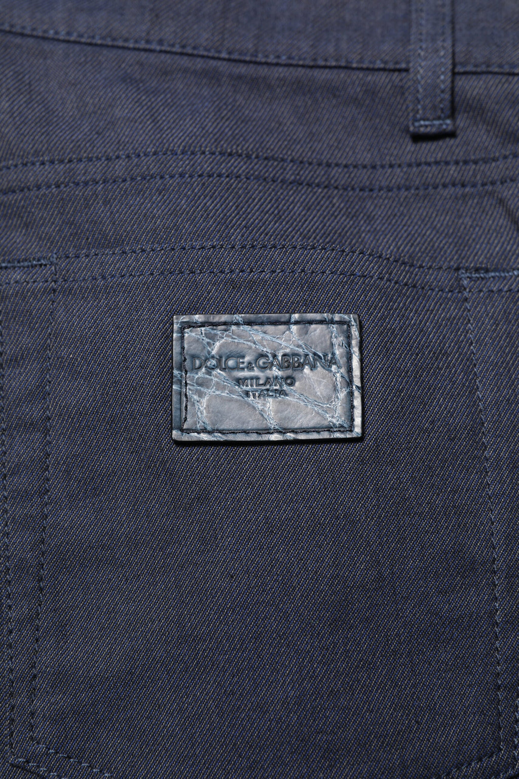 Dolce & Gabbana Dunkelblaue Skinny Denim Jeans aus Baumwolle