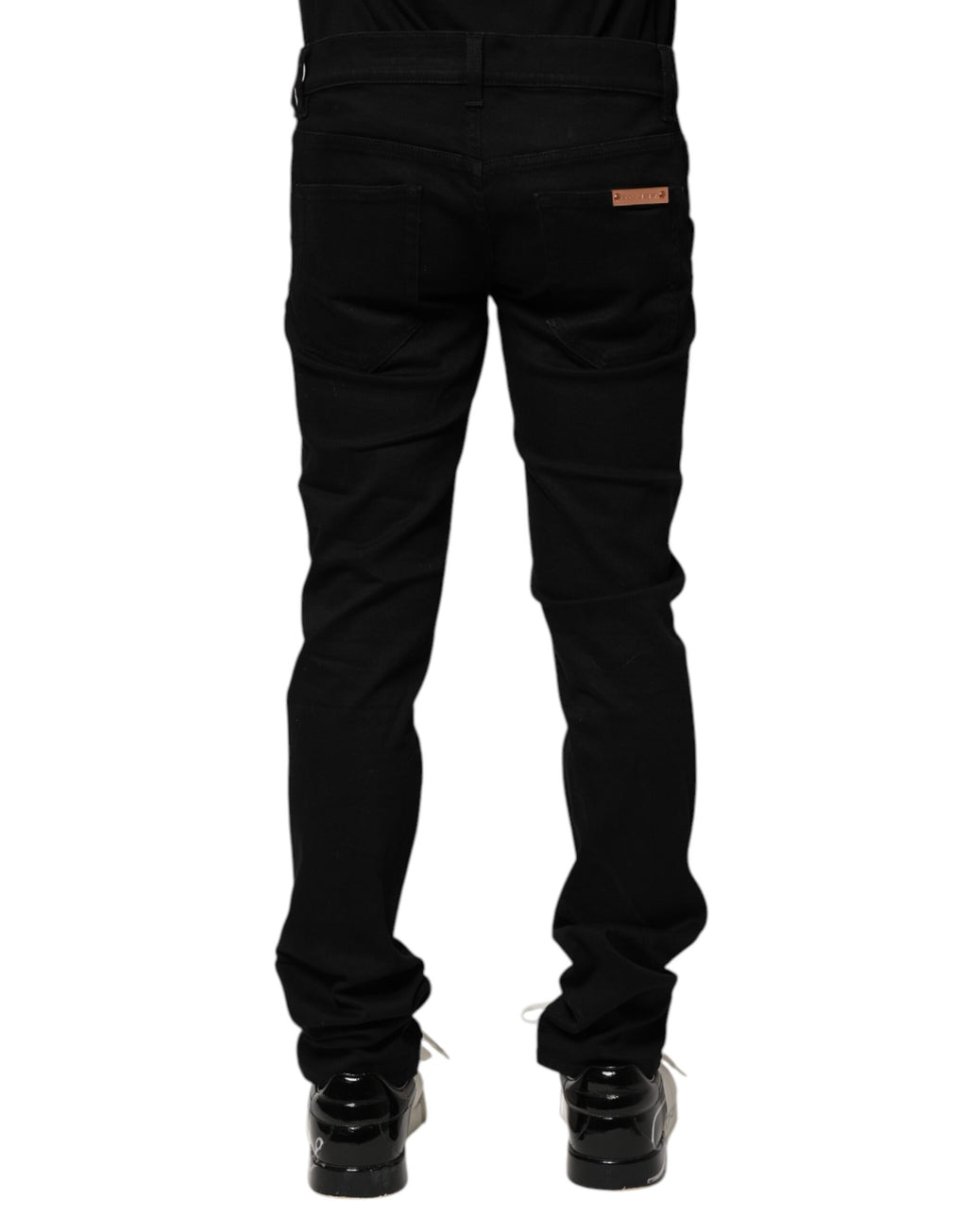 Dolce & Gabbana Schwarz Baumwolle Skinny Männer Denim Jeans