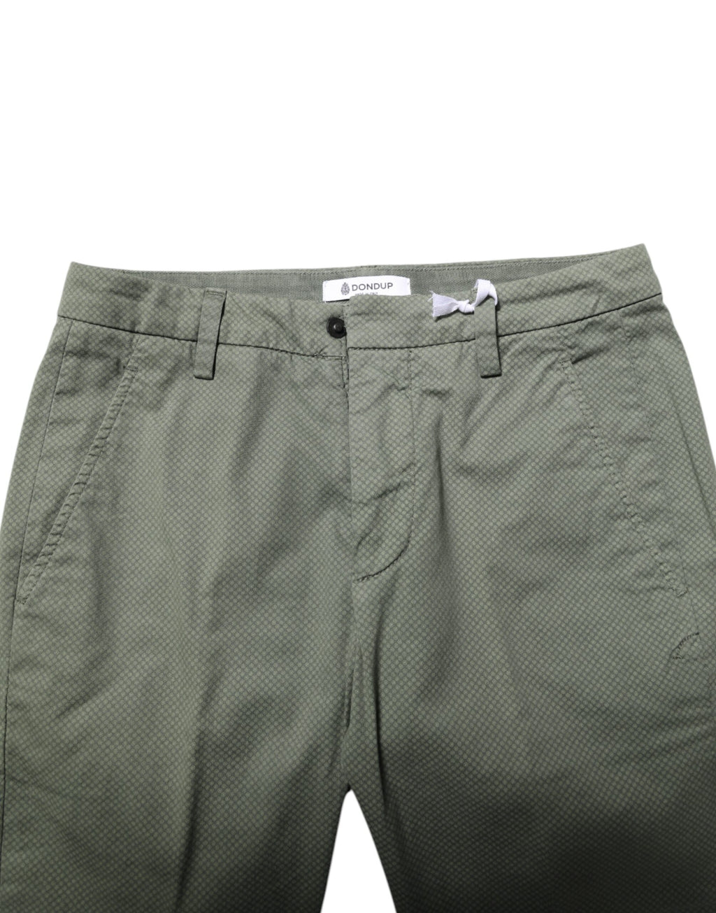 Dondup Grüne Skinny Fit Freizeithosen mit mittlerer Taille