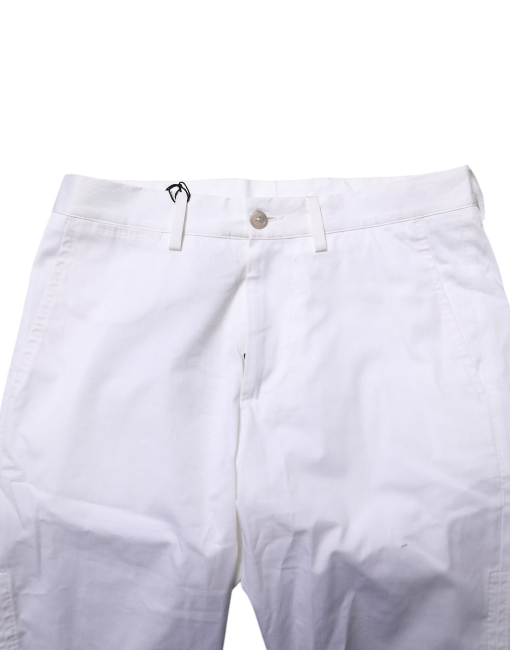 Dolce & Gabbana Weiße Baumwoll-Stretch Herren Denim Bermuda Shorts