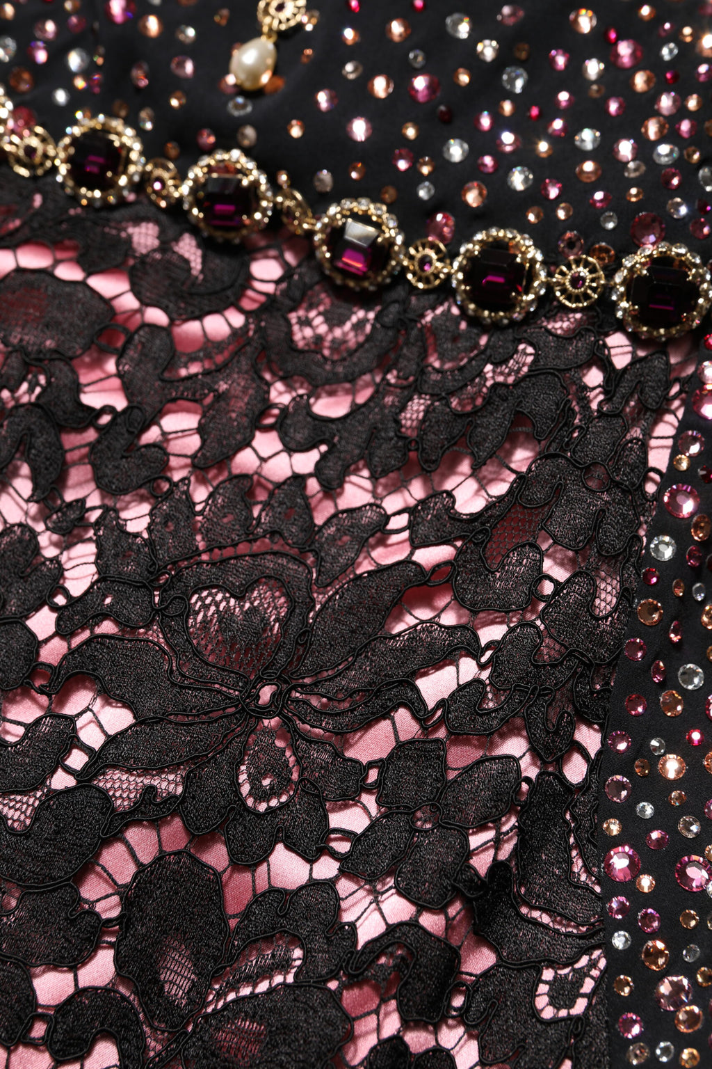 Dolce & Gabbana Meerkleurige Zeemeermin Avondjurk met Versieringen