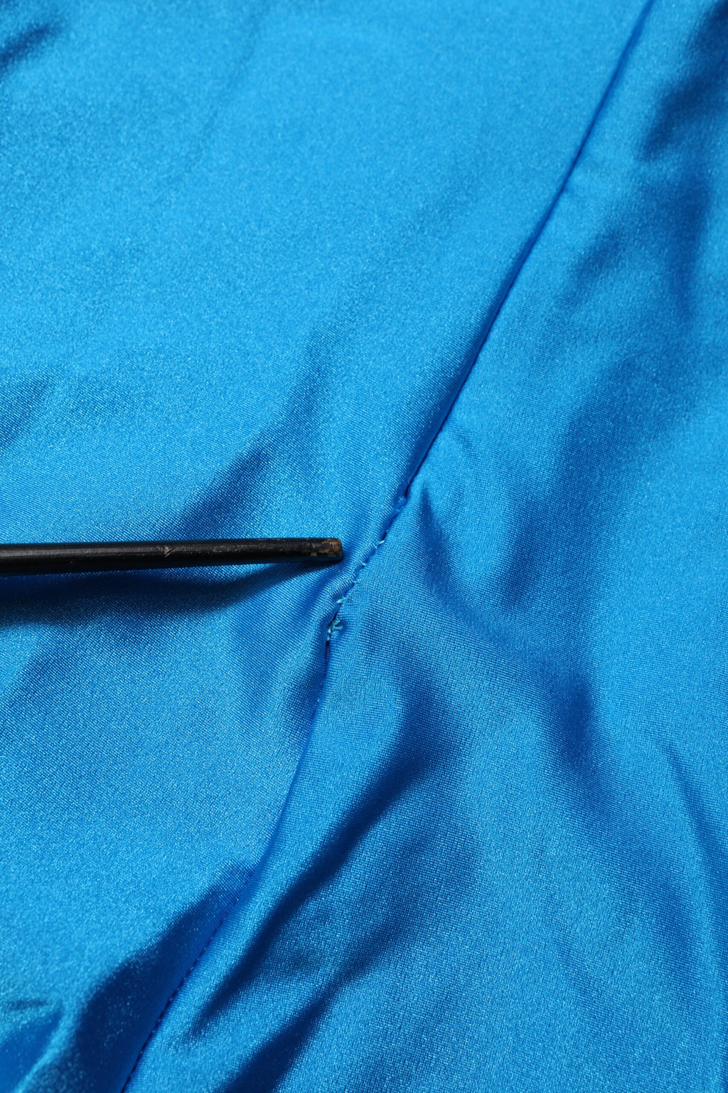 Dolce & Gabbana Blauer Nylon-Rollkragen-Bodycon-Jumpsuit-Kleid