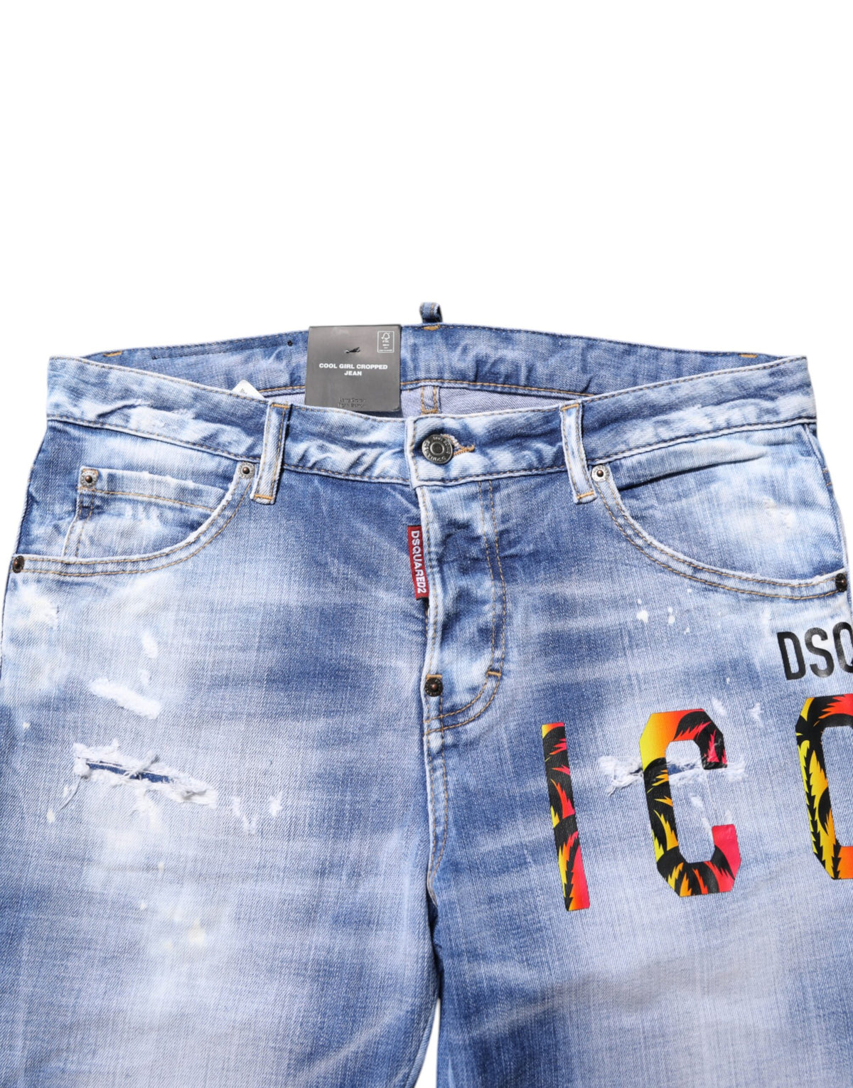 Dsquared² Blauwe Katoenen Skinny Jeans met Middelhoge Taille en Wassing