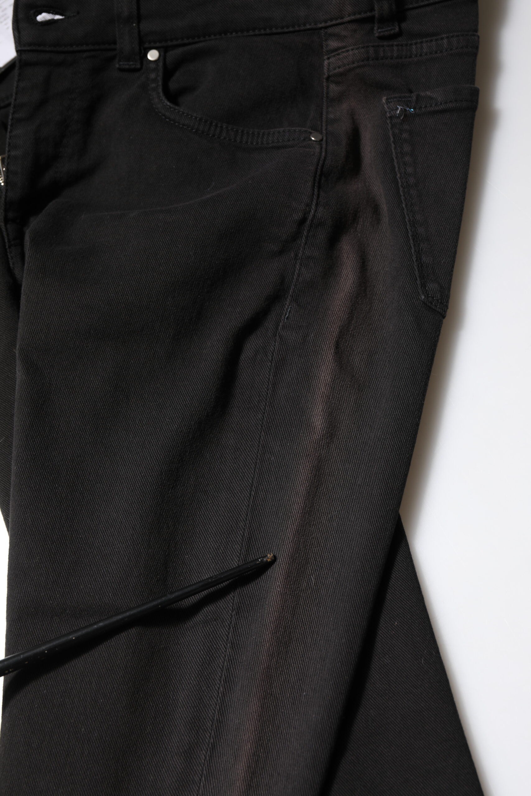 Dolce & Gabbana Schwarze Skinny Denim-Jeans mit mittlerer Taille aus Baumwolle