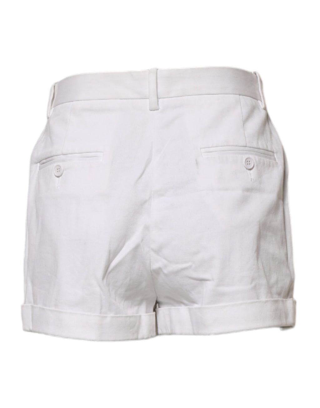 Dolce & Gabbana Weiße Bermuda-Shorts aus Baumwolle mit mittlerer Taille für Frauen