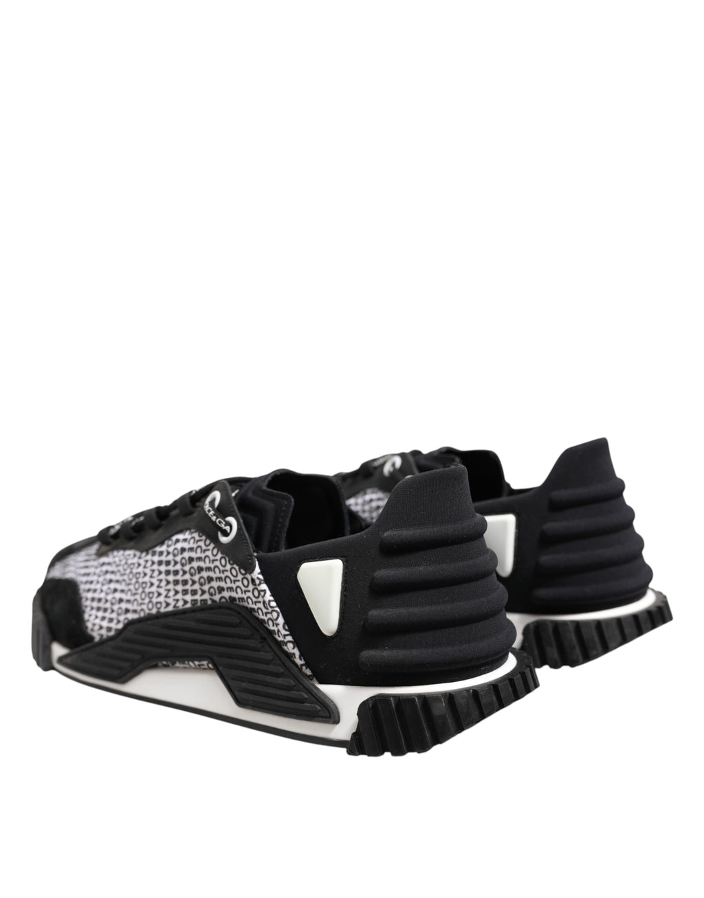 Dolce & Gabbana Schwarz Logo Lace Up Low Top NS1 Turnschuhe Schuhe