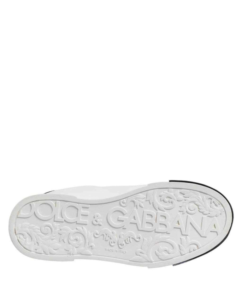 Dolce & Gabbana Weiß Schwarz Logo Leder Lace Up Sneakers Schuhe