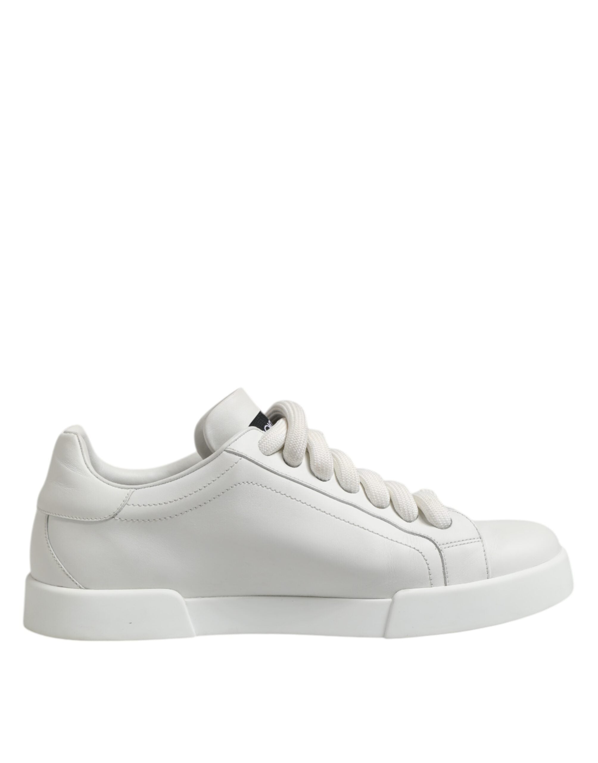Dolce & Gabbana Weiß Logo Lace Up Low Top Männer Turnschuhe Schuhe