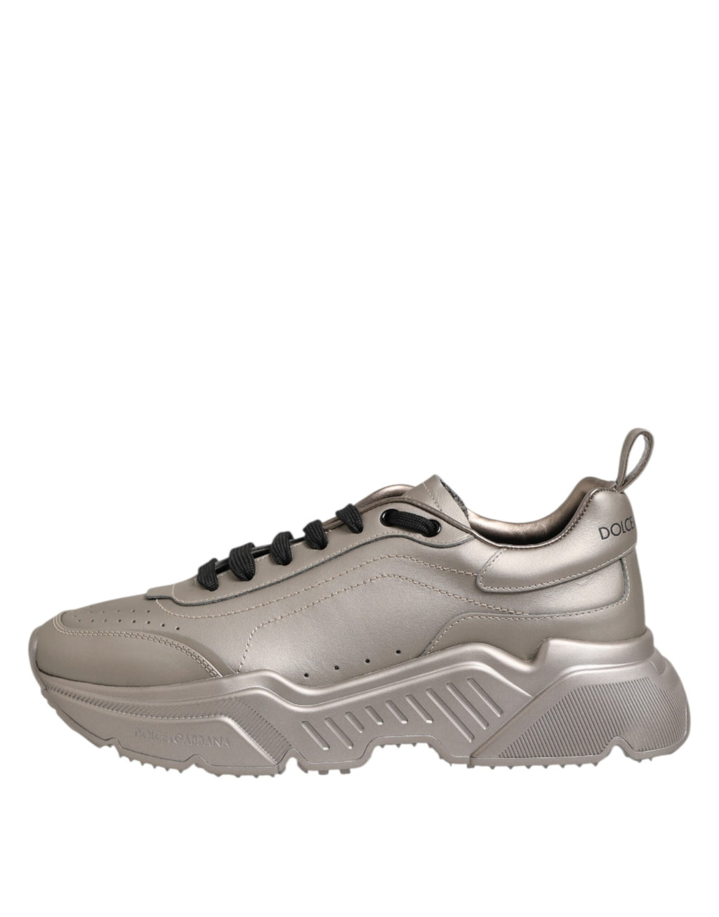 Dolce & Gabbana Zilveren DAYMASTER Leren Herensneakers Schoenen