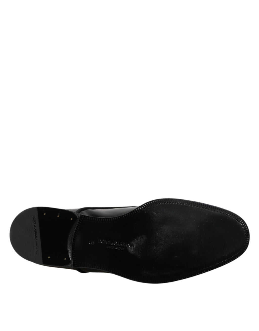 Dolce & Gabbana Schwarze Lackleder Derby-Schuhe für formelle Anlässe
