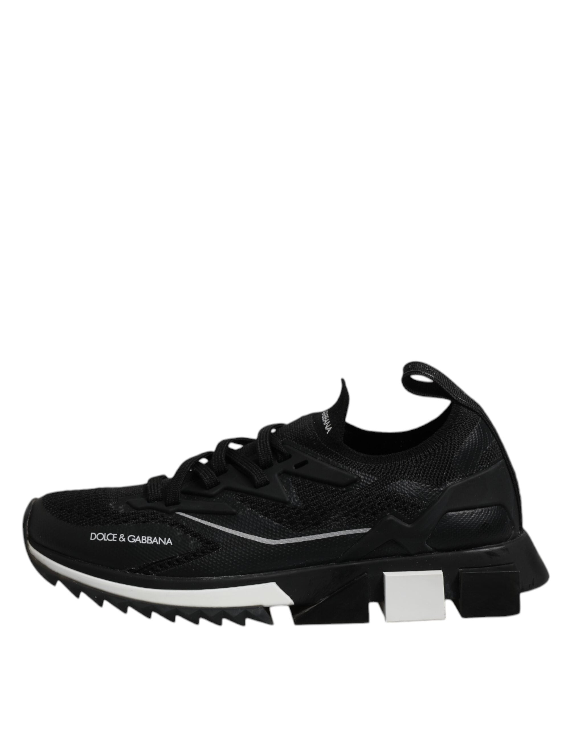 Dolce & Gabbana Schwarz SORRENTO Sport Stretch Turnschuhe Schuhe