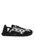 Dolce & Gabbana Black Logo Lace Up Low Top NS1 Sneakers Shoes