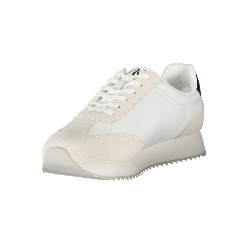 Calvin Klein Weißes Leder Herren Sneaker